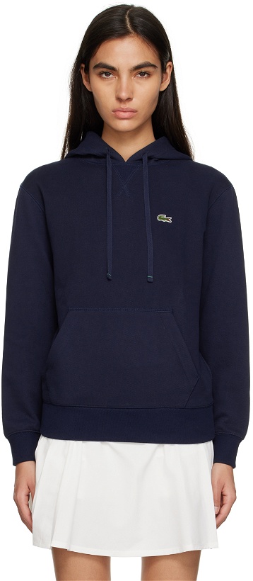 Photo: Lacoste Navy Patch Hoodie