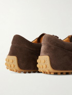 Tod's - T Marathon Suede Sneakers - Brown