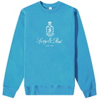 Sporty & Rich Men's Vendome Crew Sweat in Olympic Blue/White