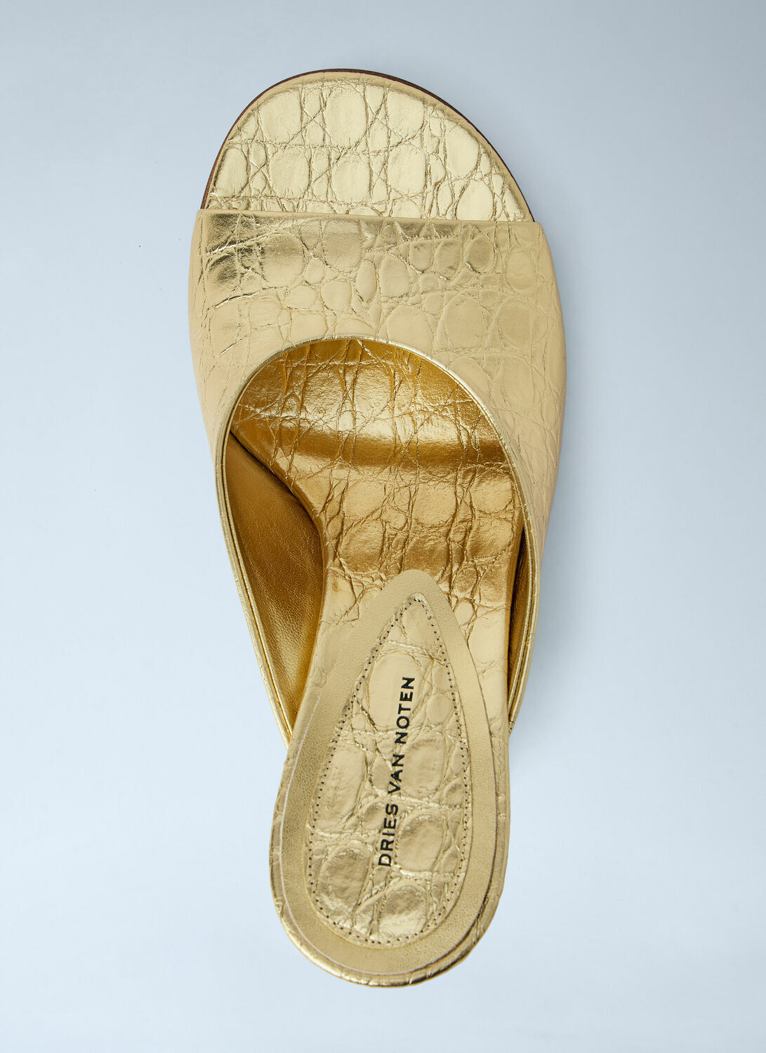 Dries Van Noten Sculpted Leather Mules