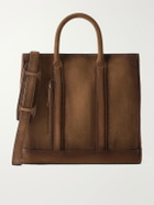 Officine Creative - Quentin/026 Cashmere-Lined Suede Tote Bag - Brown