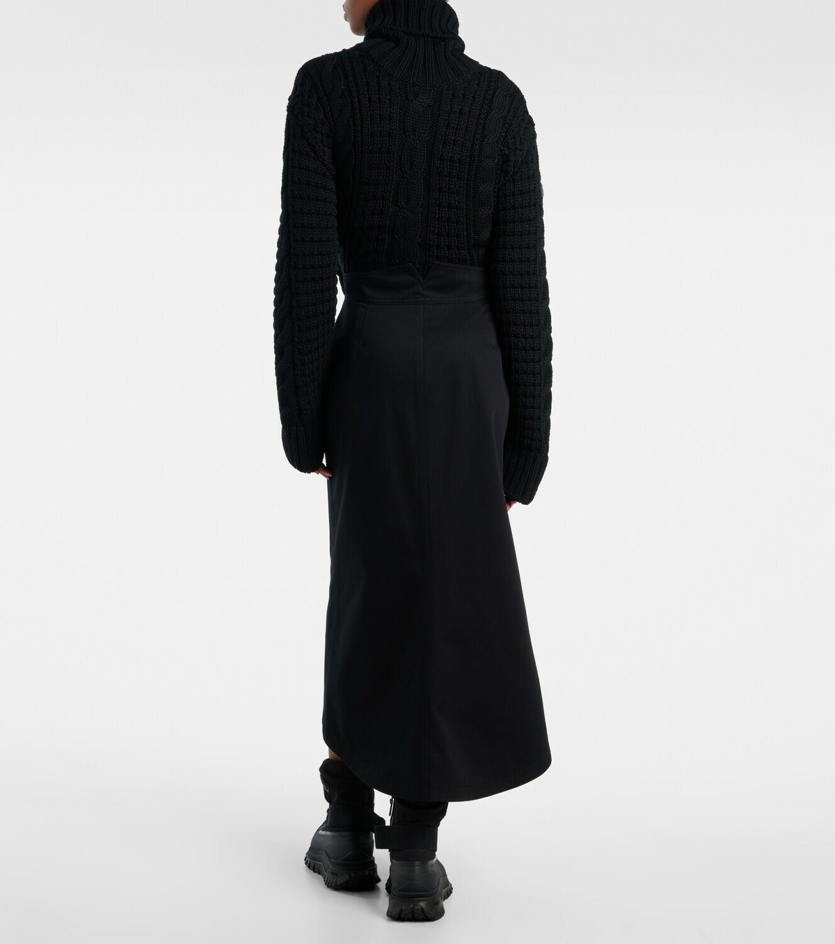 Moncler Genius x EE72 by Edward Enninful cotton midi skirt