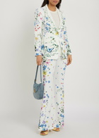 Alice + Olivia Breann Floral Print Crepe Blazer Multicoloured