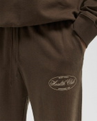 Sporty & Rich Oval Health straight leg sweatpant Brown Men