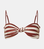 Johanna Ortiz Striped bikini top