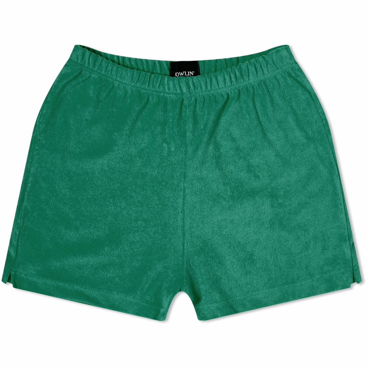 Photo: Howlin by Morrison Women's Howlin' Velour Wonder Short in Mezcal Green