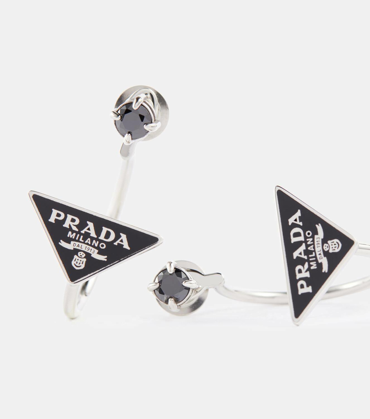 Prada Symbole silver earrings