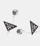 Prada Symbole silver earrings