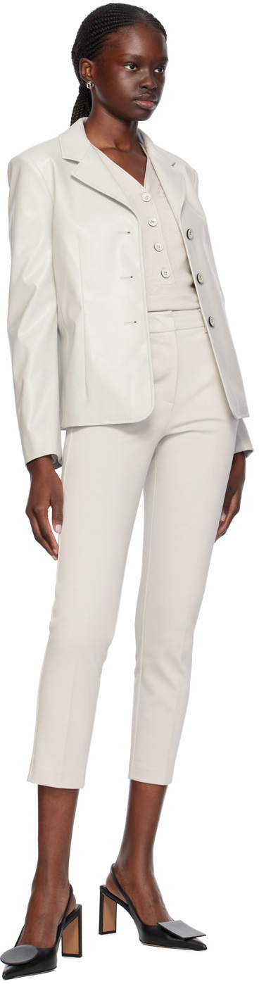 Max Mara Leisure Off-White V-Neck Sweater