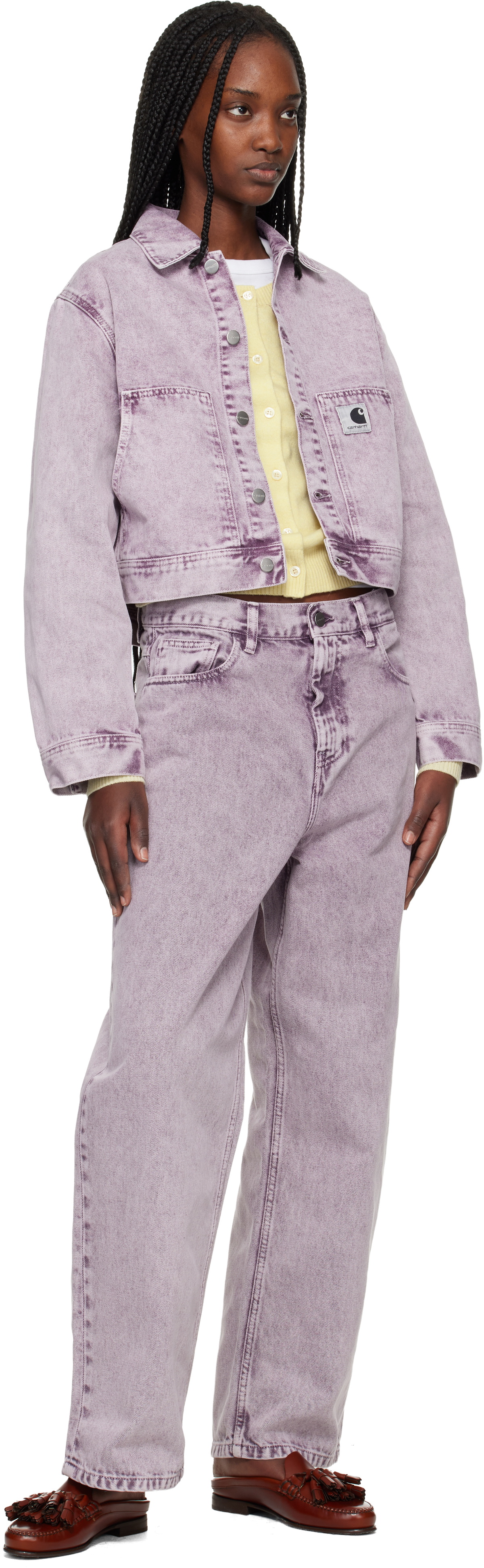 Carhartt Work In Progress Purple Arca Denim Jacket