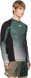 RCOS Green & Black Compression Base Layer T-shirt