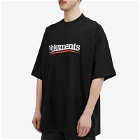 Vetements Men's Campaign Logo T-Shirt in Black