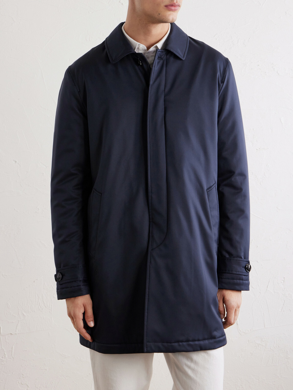Kiton - Reversible Padded Twill Jacket - Blue