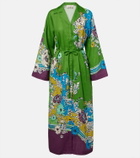 Alémais Nanci printed linen shirt dress
