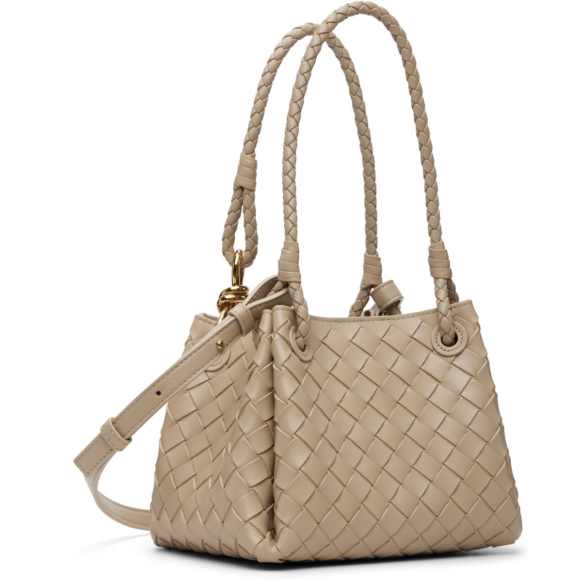 Bottega Veneta Beige Small Parachute Bag