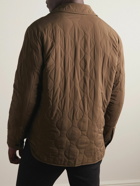Etro - Logo-Appliquéd Quilted Padded Shell Jacket - Brown