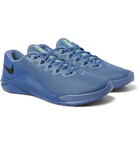 Nike Training - Metcon 5 Rubber-Trimmed Mesh Sneakers - Blue