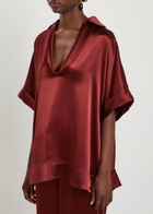 Roksanda Enira Satin top Burgundy