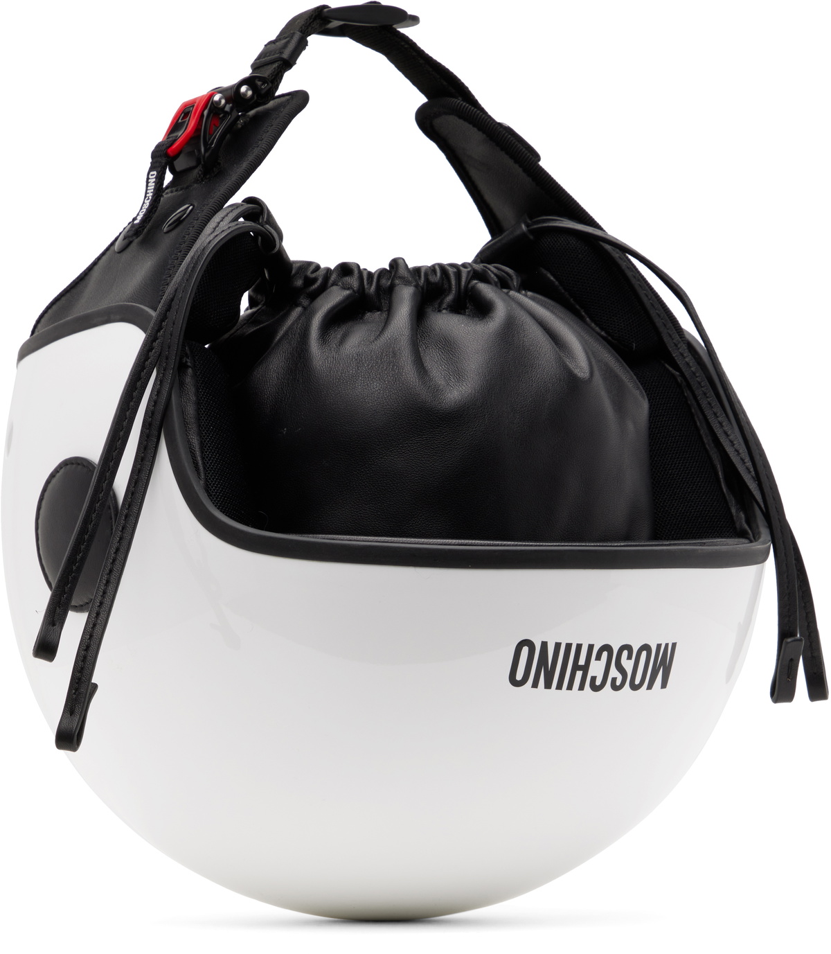 Moschino White Helmet Bag Moschino
