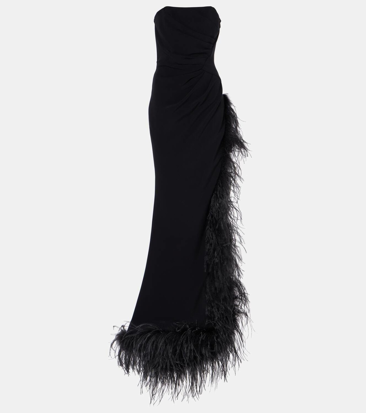 ワンピース ALESSANDRA RICH MINI DRESS FEATHER TRIM alessandra-rich-feather-trim-