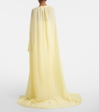 Là Fuori Draped cape and gown set