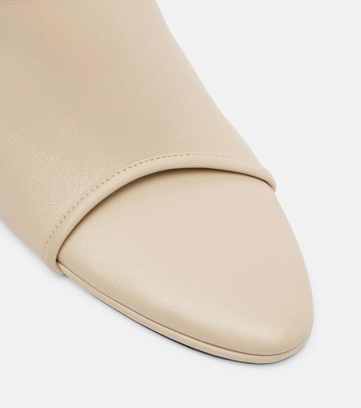 Christen Stretch 75 leather wedge mules
