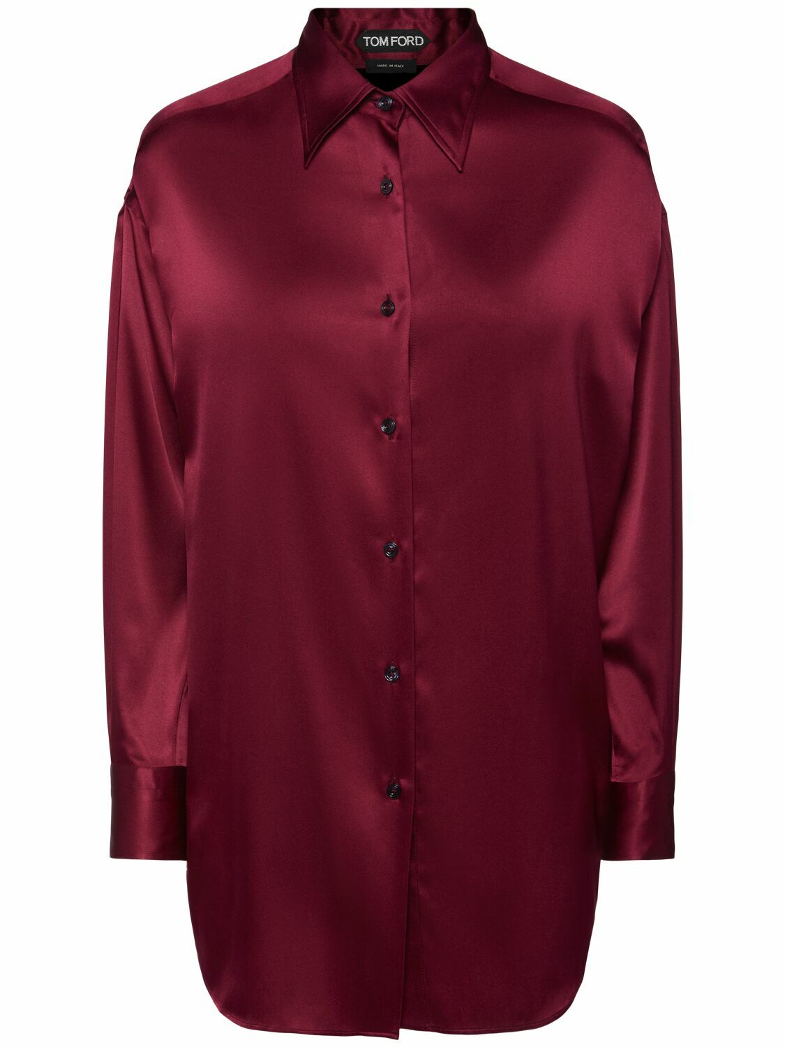 Tシャツ・カットソー TOM FORD stretch silk satin relaxed fit shirt STRETCH SILK SATIN RELAXED FIT SHIRT | Tom Ford Fashion