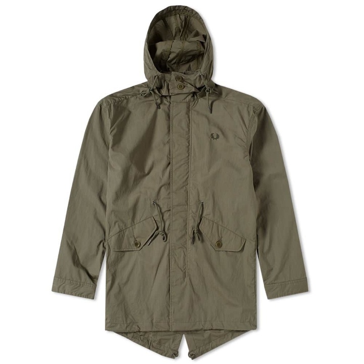 Photo: Fred Perry Lightweight Fishtail Parka Green