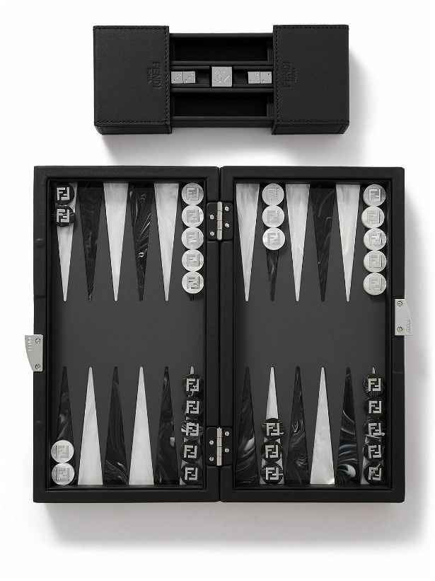 Photo: Fendi - Monogrammed Coated-Canvas and Leather Backgammon Set