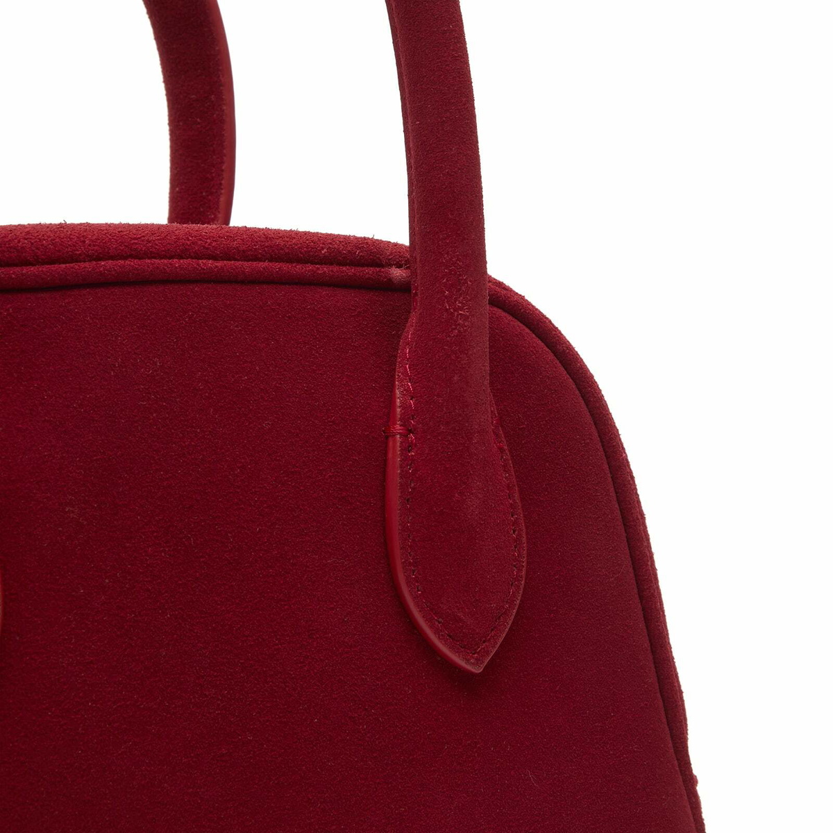 DUNST Women's Suede Boston Bag in Red 