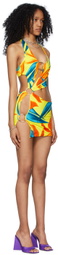 Louisa Ballou SSENSE Exclusive Yellow & Blue Sex Wax Dress