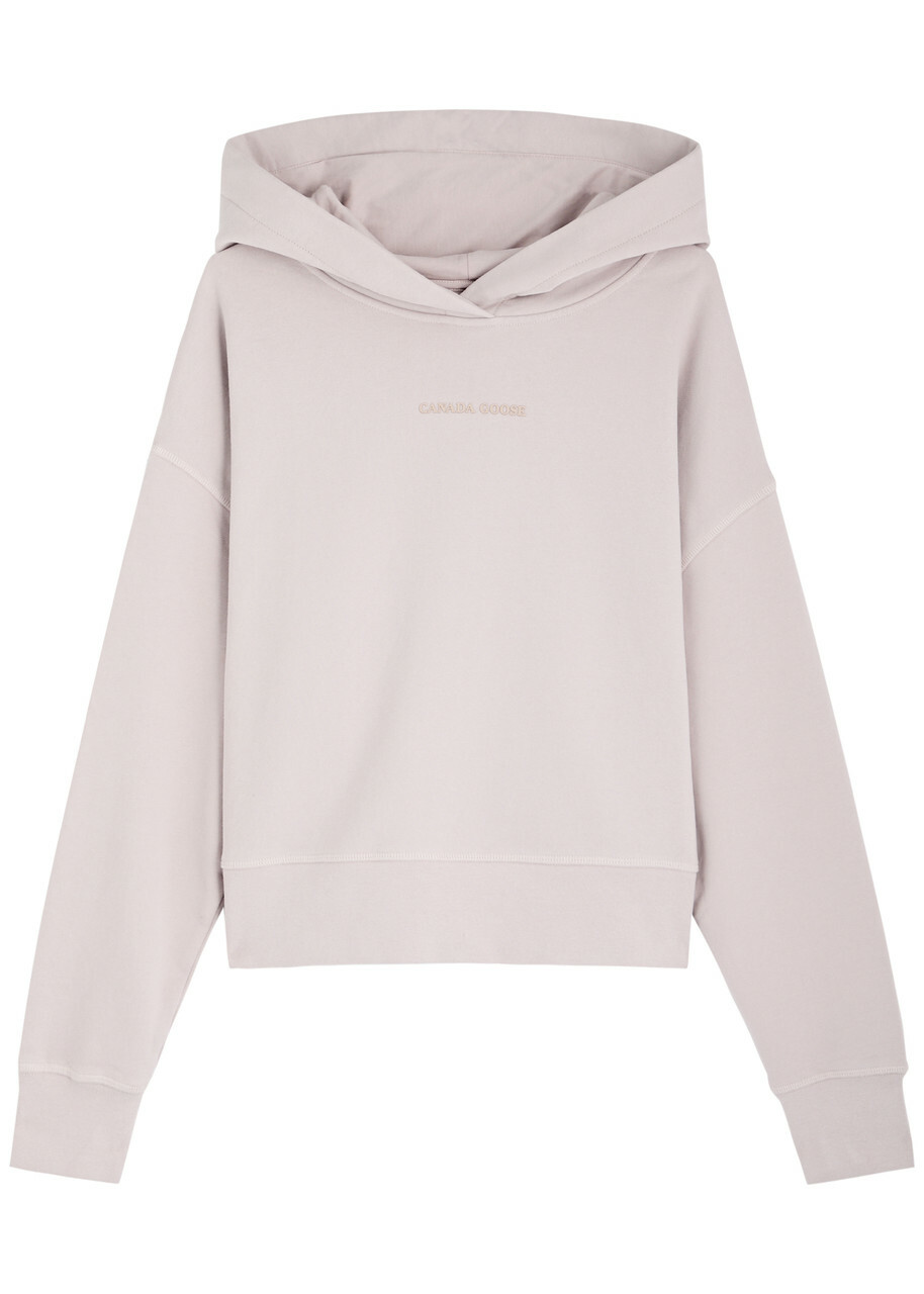 Canada Goose Muskoka Hooded Cotton Sweatshirt Light Pink