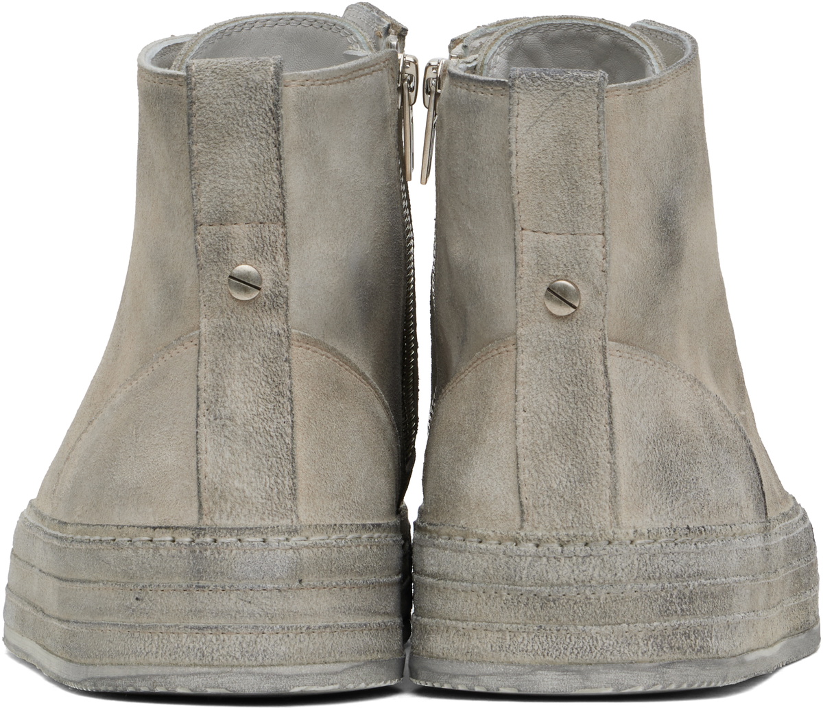 Ann Demeulemeester Gray Orvo High-Top Sneakers