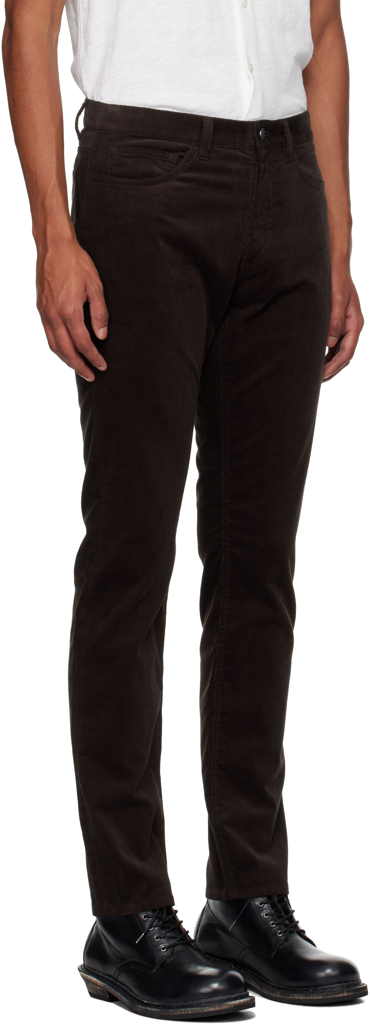 Theory Brown Raffi 5-Pocket Trousers