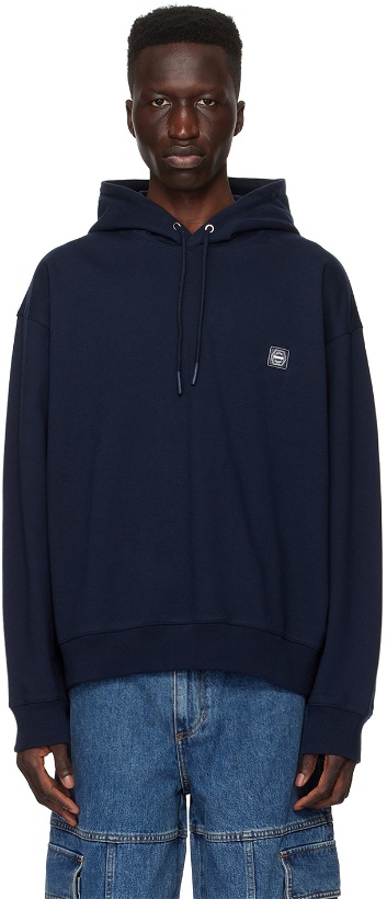 Photo: Solid Homme Navy Embroidered Hoodie