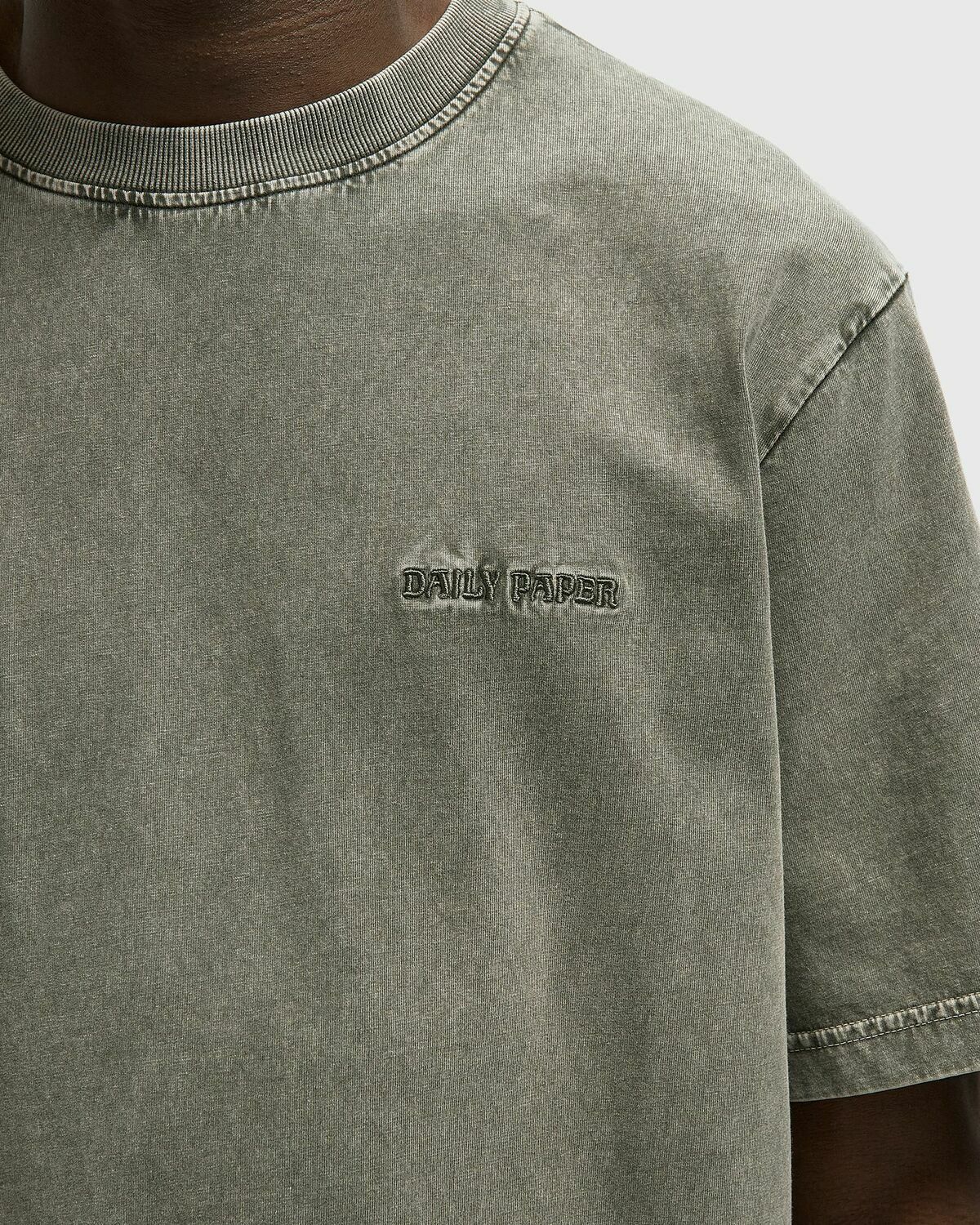 Daily Paper Dias washed t-shirt Green Mens Shortsleefe