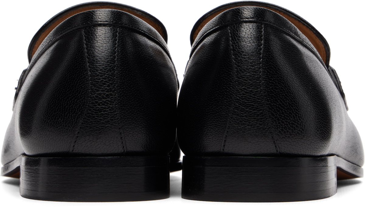 Valentino Garavani Black VLogo Signature Kidskin Loafers