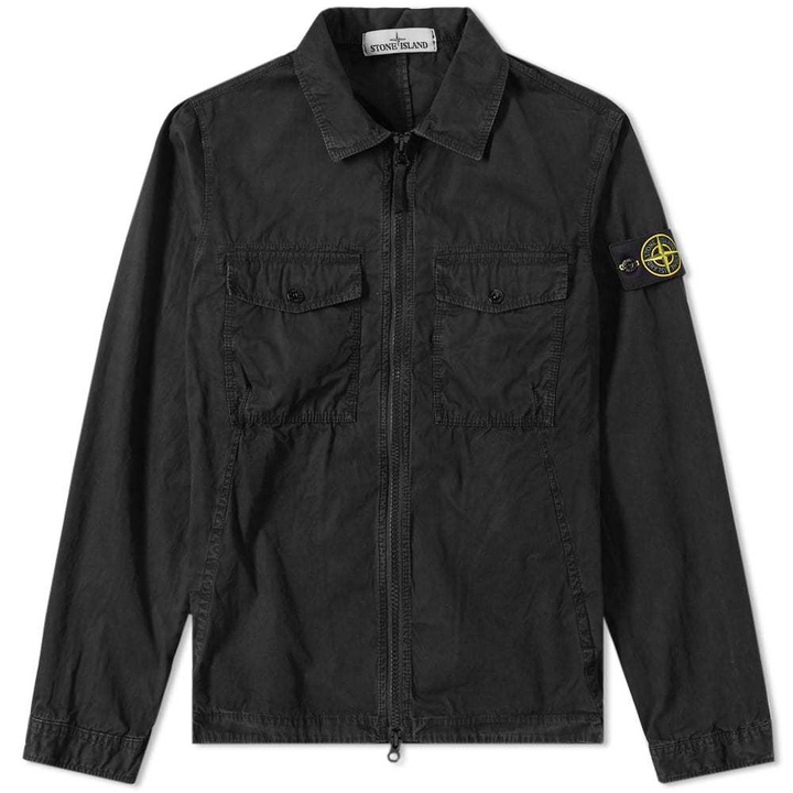 Photo: Stone Island Garment Dyed Zip Shirt