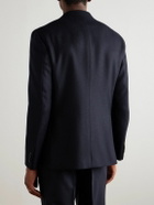Caruso - Wool and Cashmere-Blend Flannel Blazer - Blue