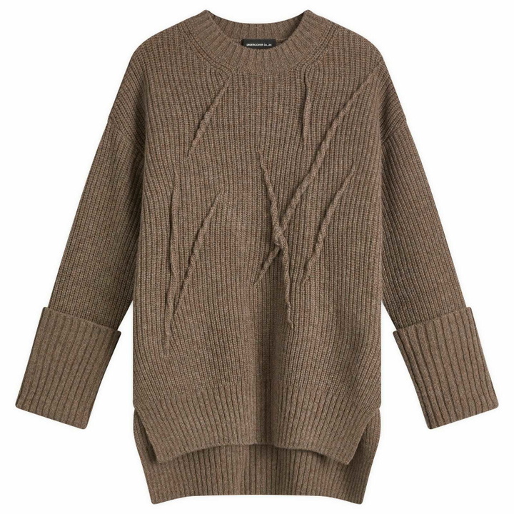 Photo: Undercover Women's Oversized Knitted Jumper in Brown