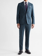 PAUL SMITH - Slim-Fit Prince of Wales Checked Wool-Blend Suit Trousers - Blue