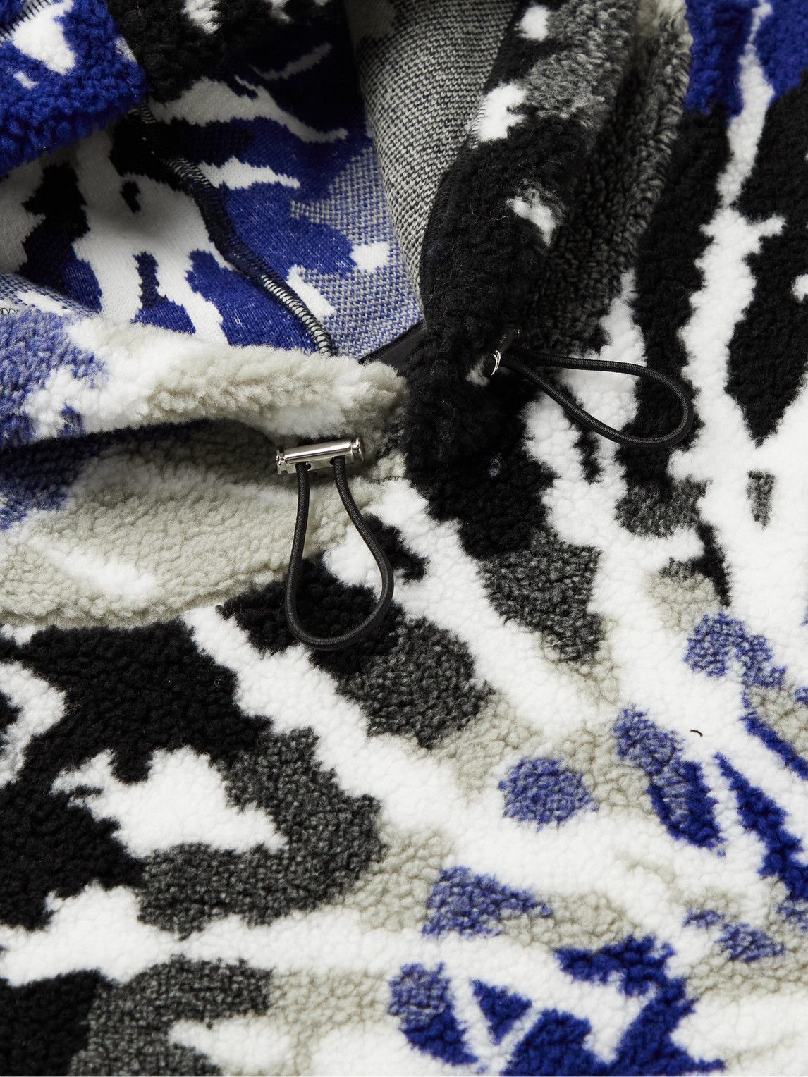 AMIRI - Tie-Dyed Fleece Hoodie - Blue Amiri