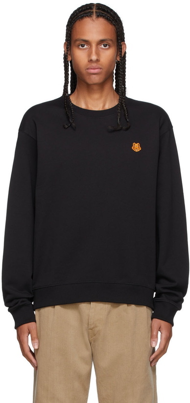 Photo: Kenzo Black Tiger Crest Classic Sweatshirt