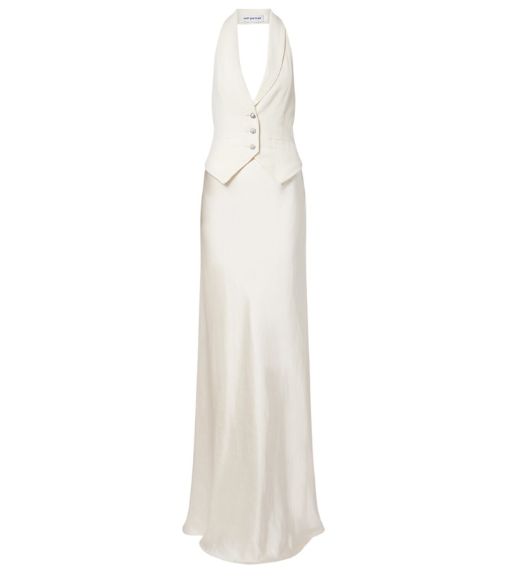 Photo: Self-Portrait Satin maxi dress