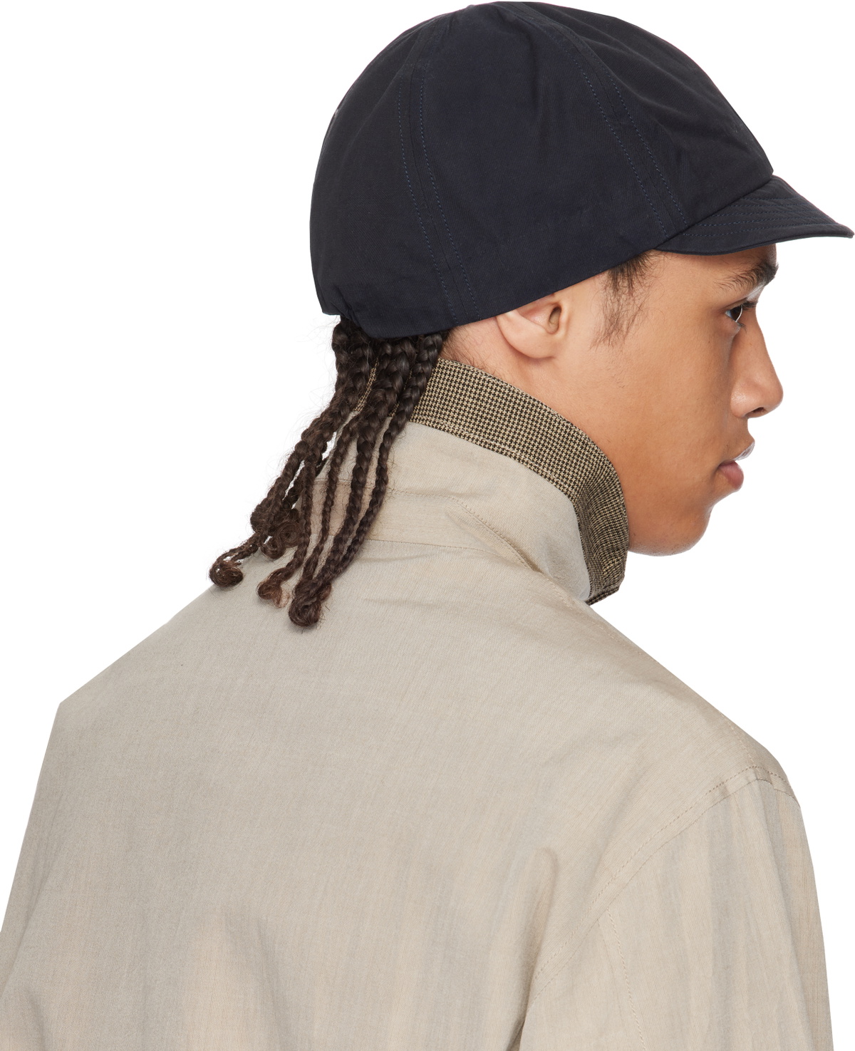 Aviva Jifei Xue Black Rinsed Work Cap