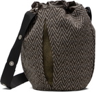 Omar Afridi Brown Pochette Bag