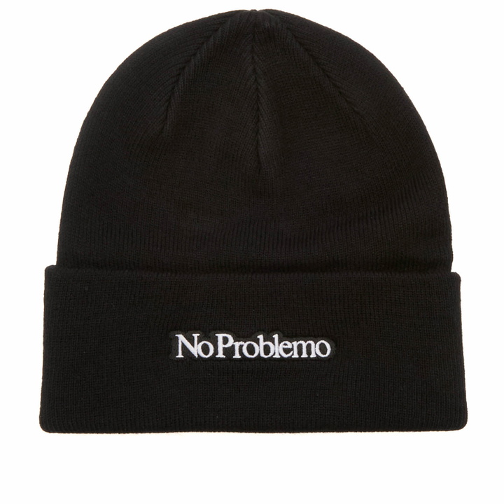 Photo: No Problemo Men's Mini Problemo Beanie in Black 