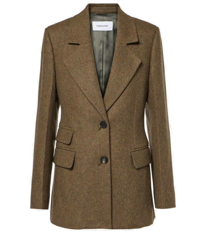 Photo: Ferragamo Virgin wool flannel blazer