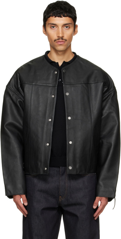 Photo: Deadwood Black Canoo Oversized Leather Jacket