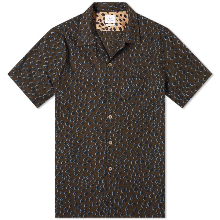 Photo: Paul Smith Leopard Print Vacation Shirt Dark Green & Navy